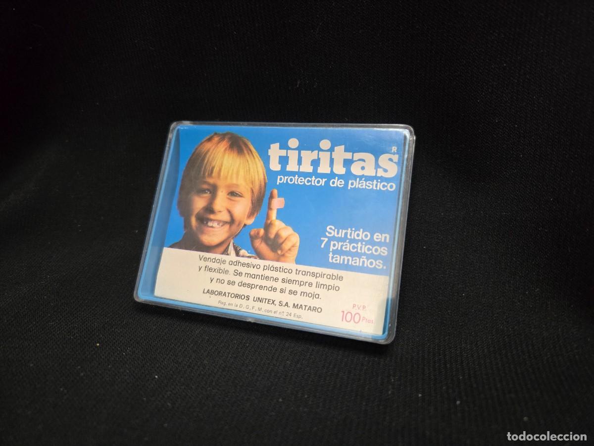 Vintage: CAJA DE TIRITAS , PROTECTOR PLASTICO, LABORATORIOS UNITEX , VINTAGE