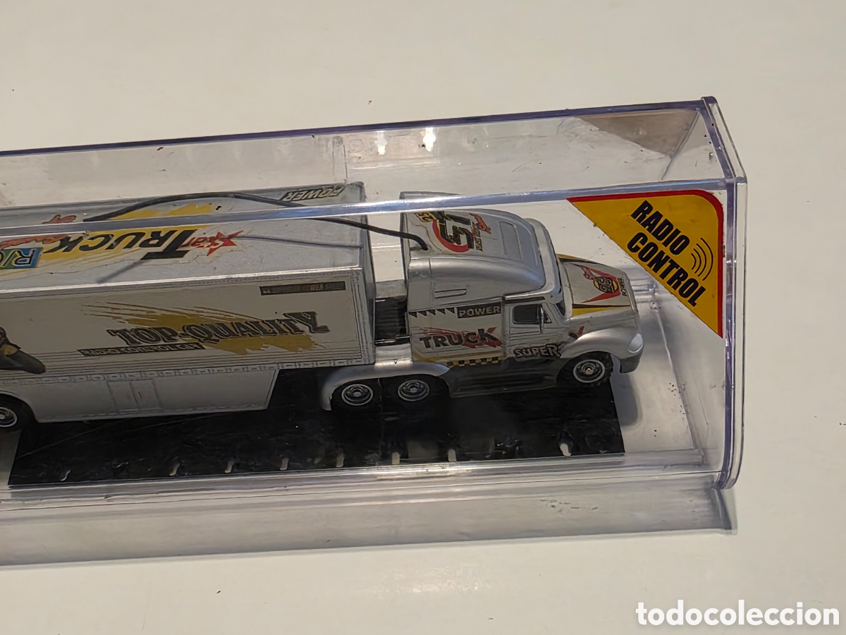 Vintage: Cami&oacute;n tr&aacute;iler RC vintage NUEVO en caja &ndash; 25,5 cm &ndash; 49 MHz