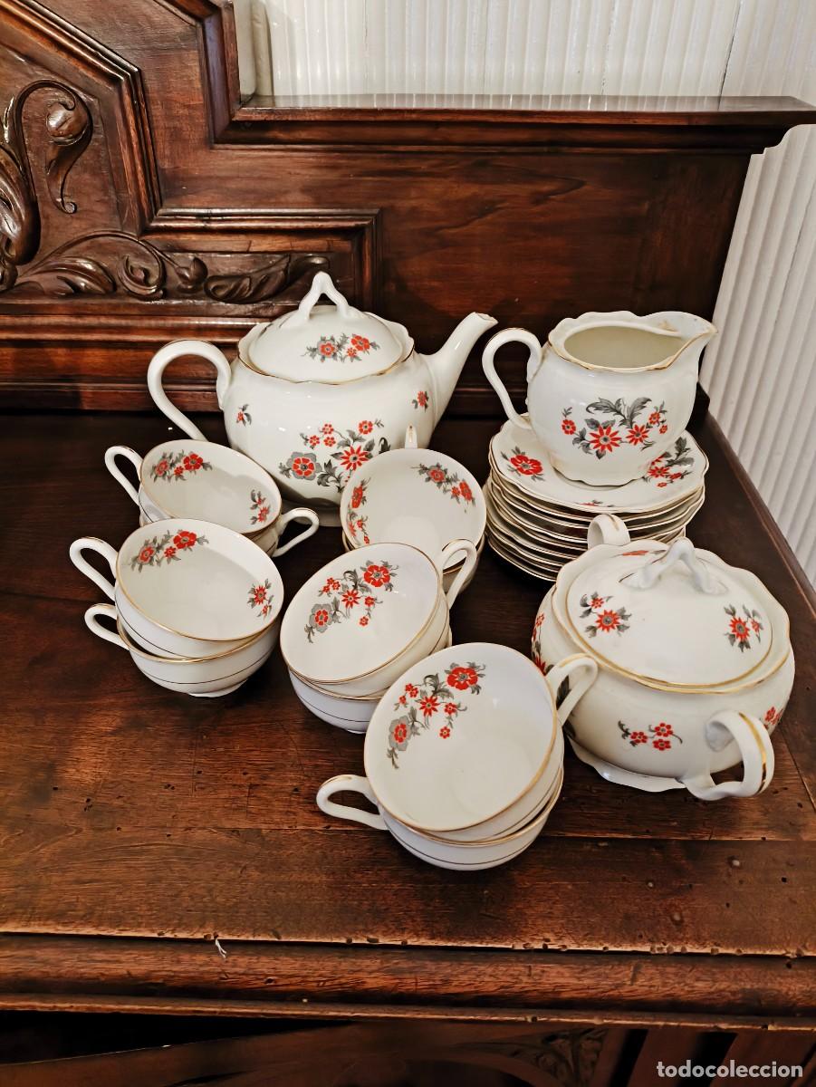 Vintage: Juego de caf&eacute; porcelana Porcelana Checa Hass Czjzek Schlaggenwald 1920
