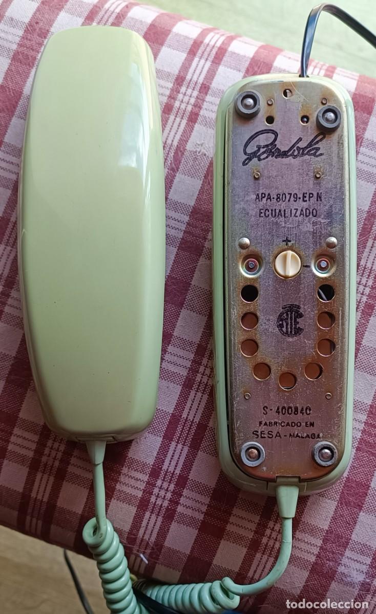 Vintage: Tel&eacute;fono g&oacute;ndola verde de Telef&oacute;nica - Foto 2