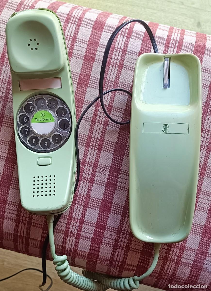 Vintage: Tel&eacute;fono g&oacute;ndola verde de Telef&oacute;nica - Foto 3