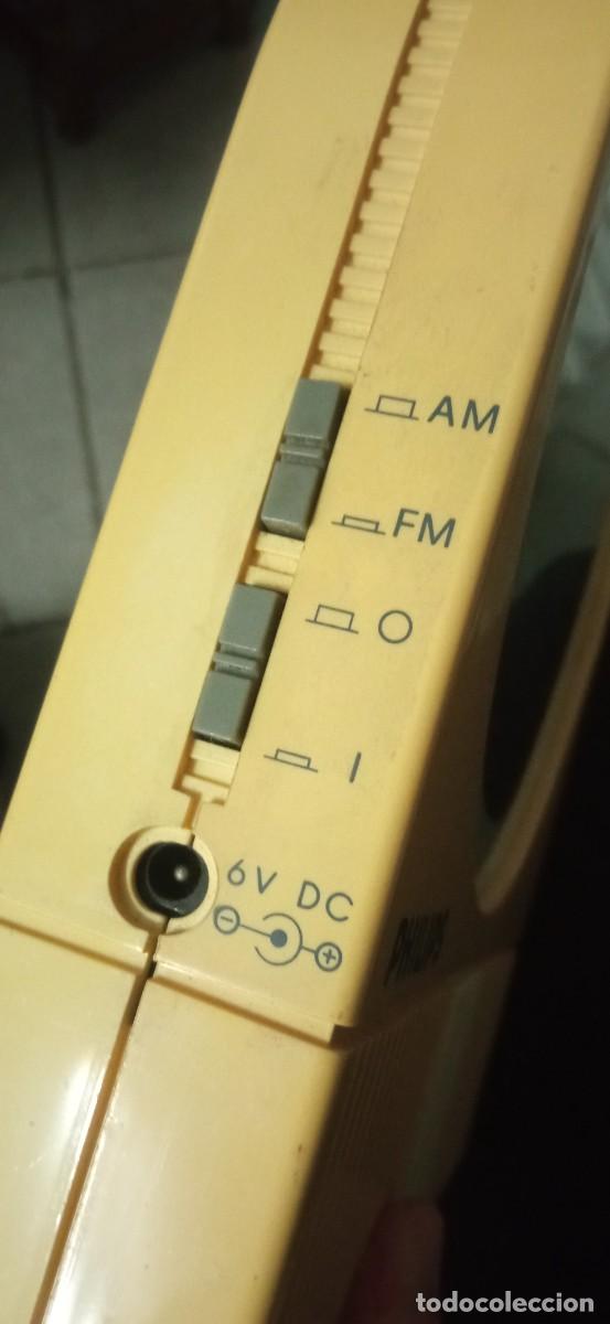 Vintage: espejo con radio transistor interno Philips - Foto 5