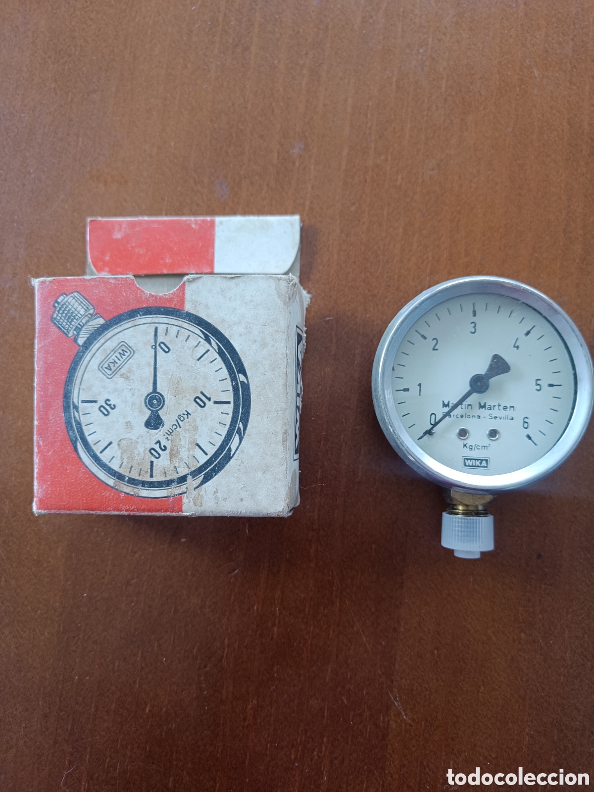 Vintage: Man&oacute;metro de presi&oacute;n modelo wika - Foto 1