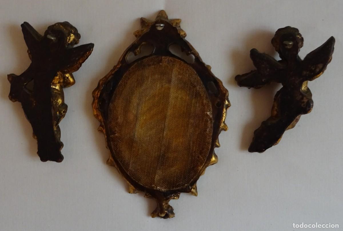 Vintage: Conjunto de espejo y amorcillos - Foto 12