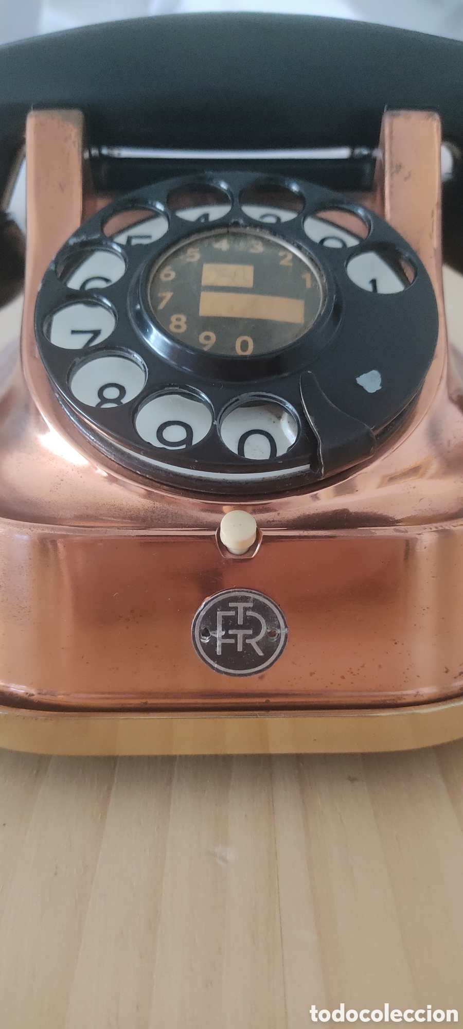 Vintage: Tel&eacute;fono de cobre RTT - Foto 3