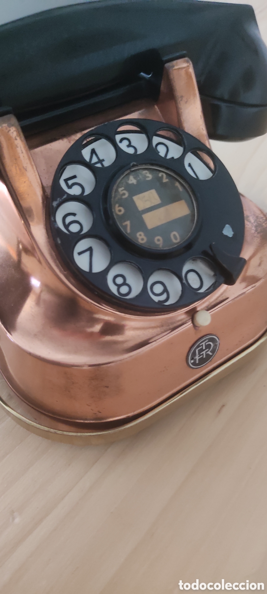 Vintage: Tel&eacute;fono de cobre RTT - Foto 4