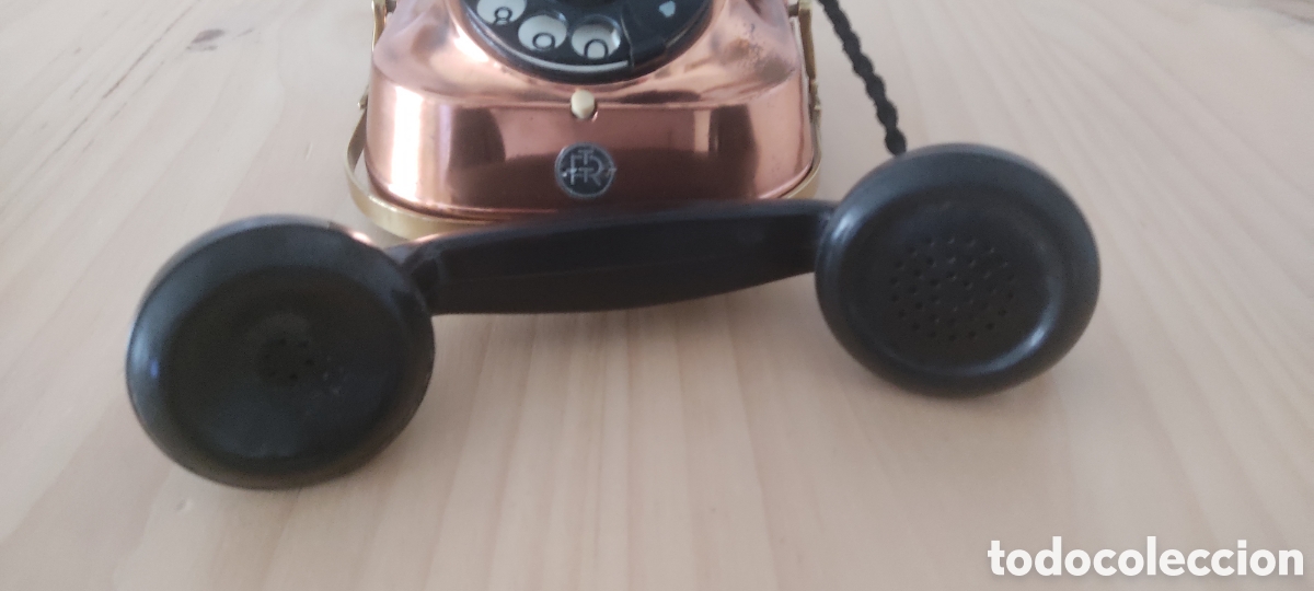Vintage: Tel&eacute;fono de cobre RTT - Foto 7
