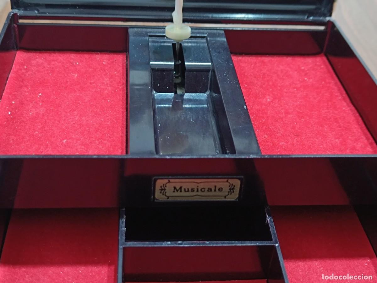 Vintage: Caja joyero de madera caoba lacada - Foto 13