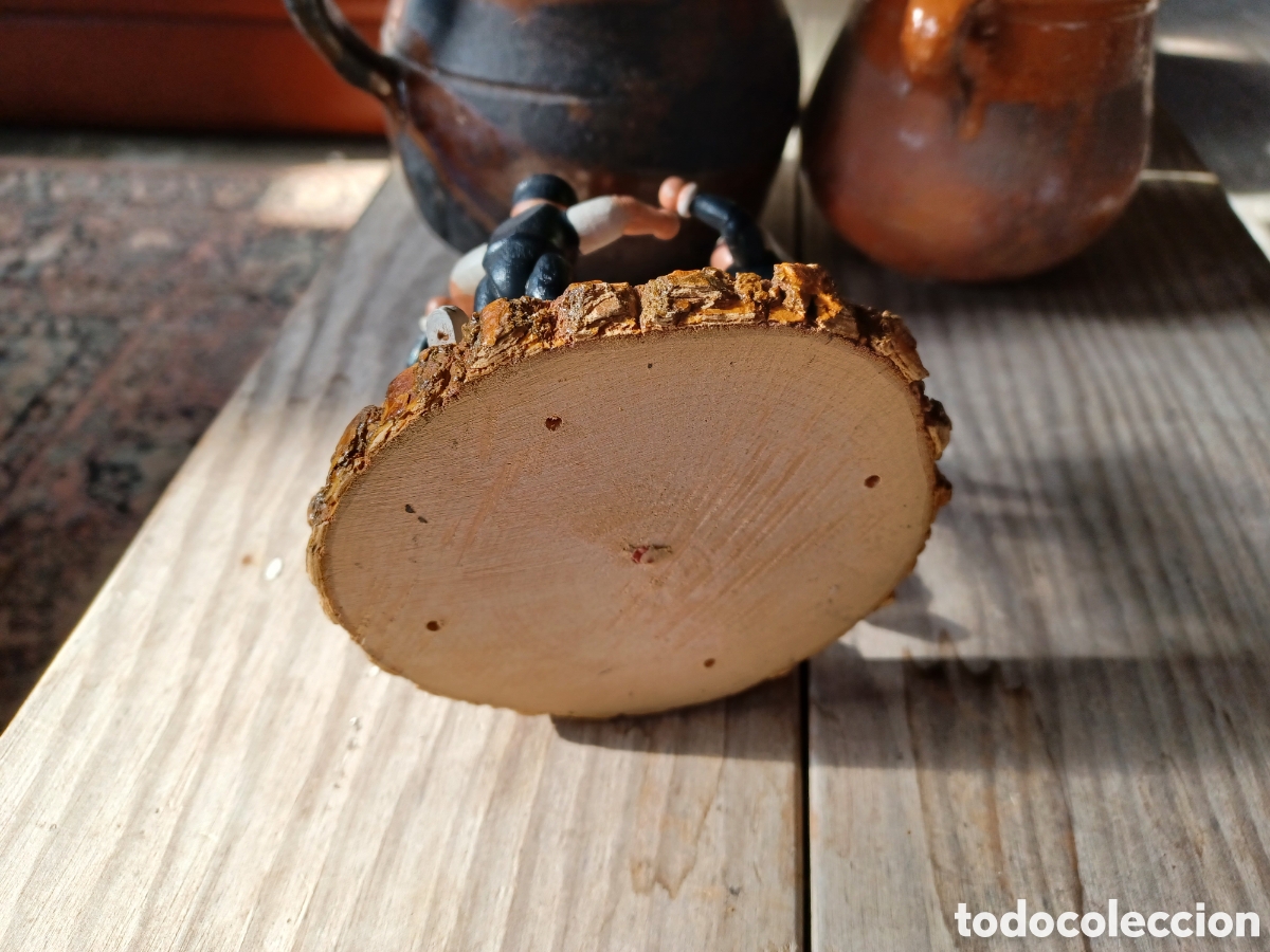 Vintage: Recuerdo de Torredembarra, figuras de madera. - Foto 5