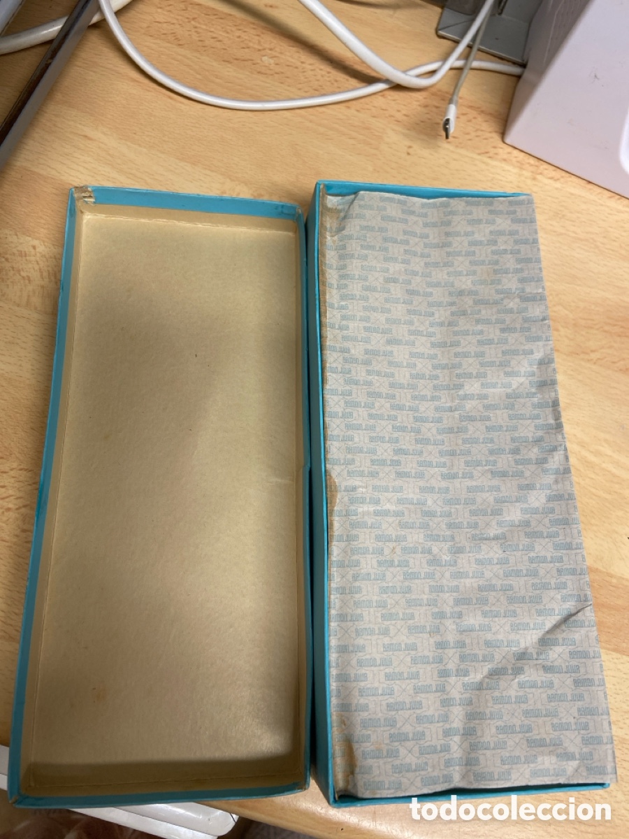 Vintage: Caja de ovillos de algod&oacute;n perl&eacute; - Foto 3