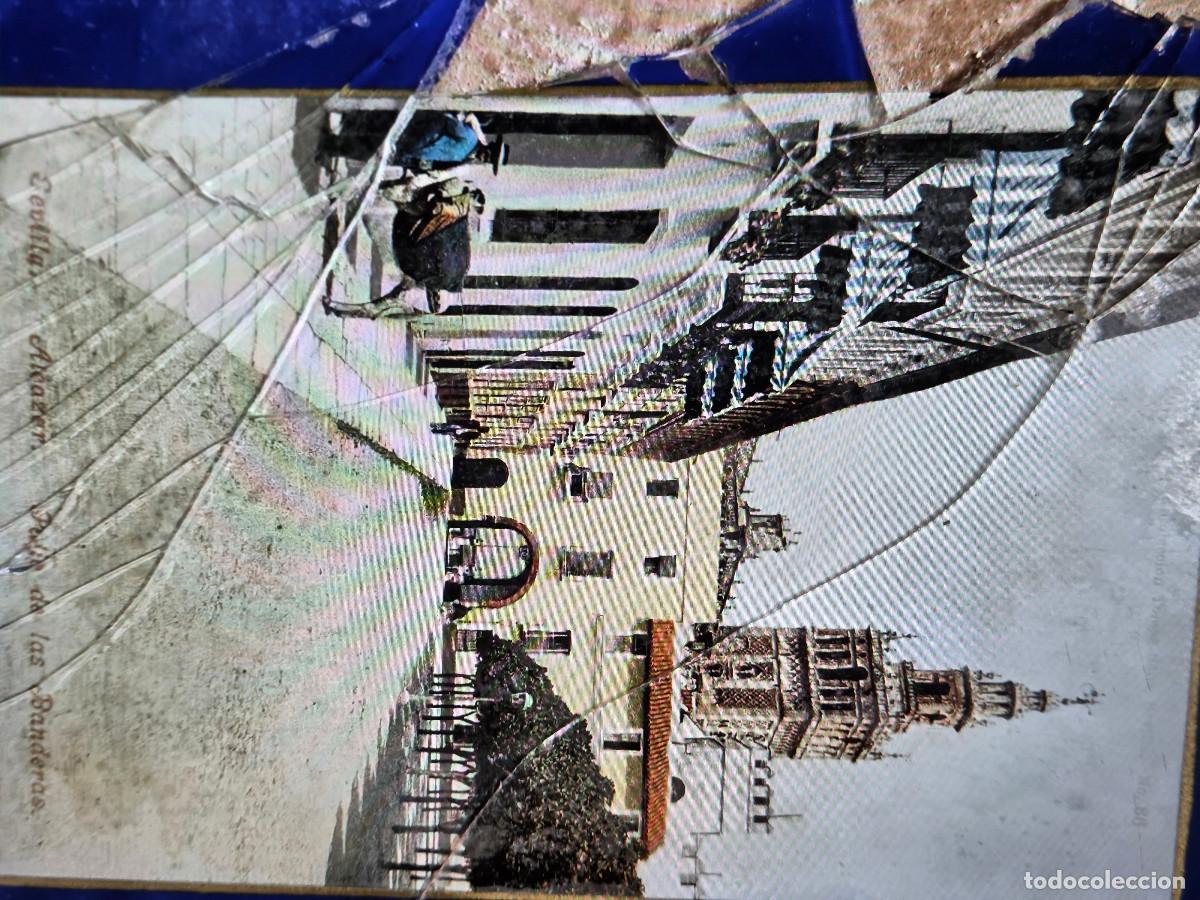 Vintage: 2 postales con cristales rotos - Foto 3