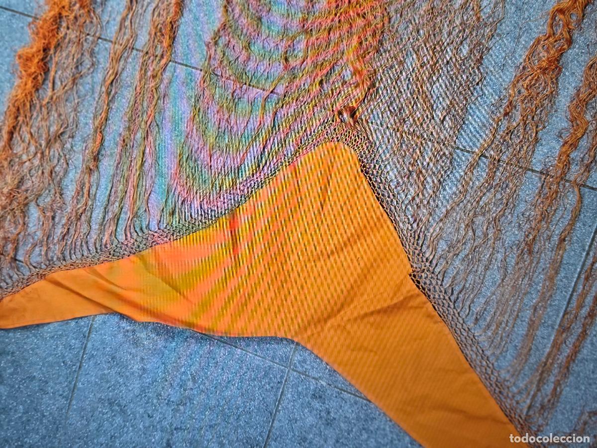 Vintage: pa&ntilde;uelo de color naranja - Foto 3