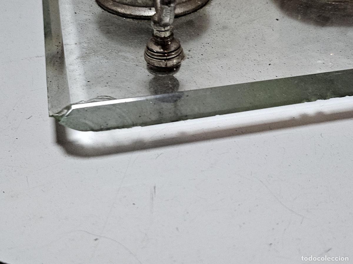 Vintage: tintero de cristal y alpaca - Foto 5