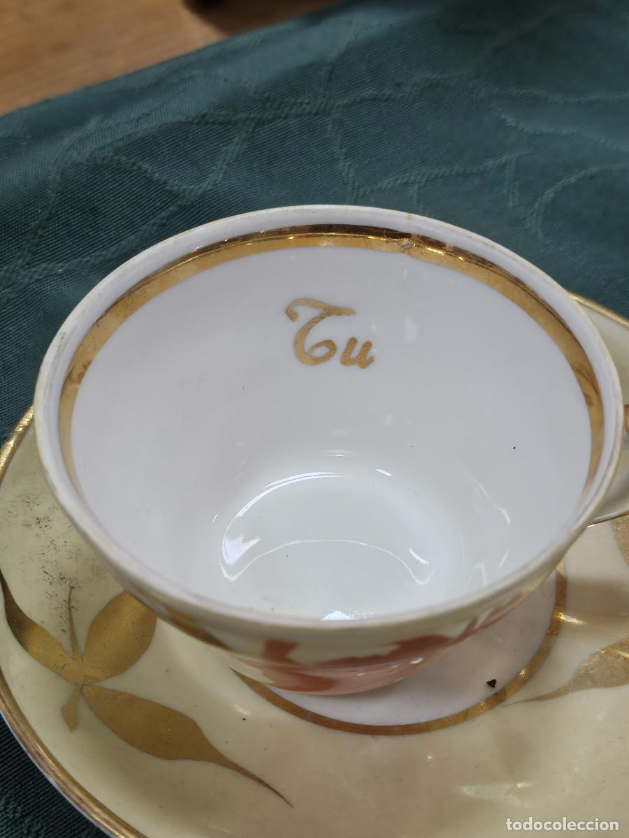 Vintage: 2 tazas y platos un tu y yo - Foto 2