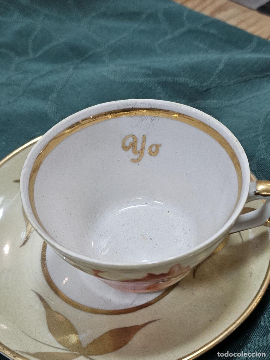 Vintage: 2 tazas y platos un tu y yo - Foto 3
