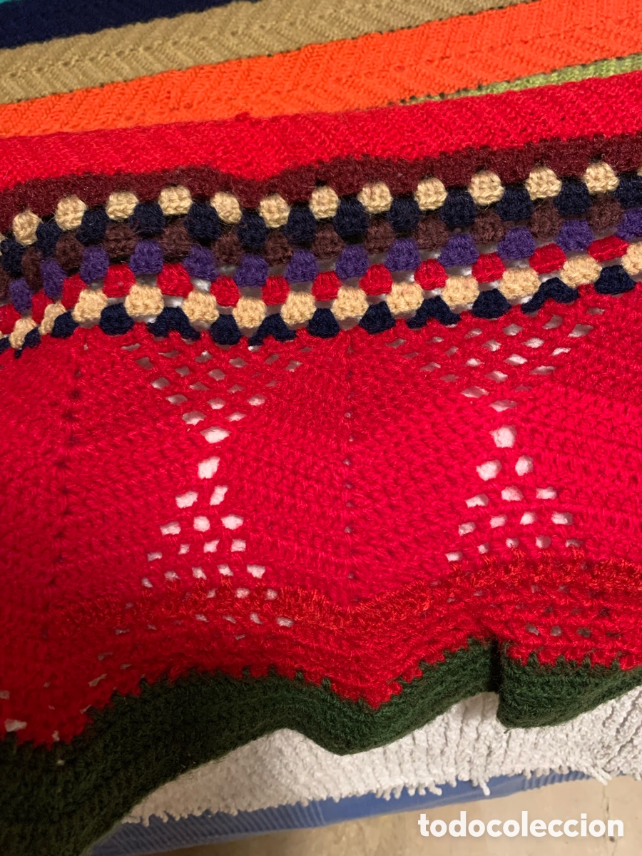 Vintage: 2 colchas-manta artesanales - Foto 5