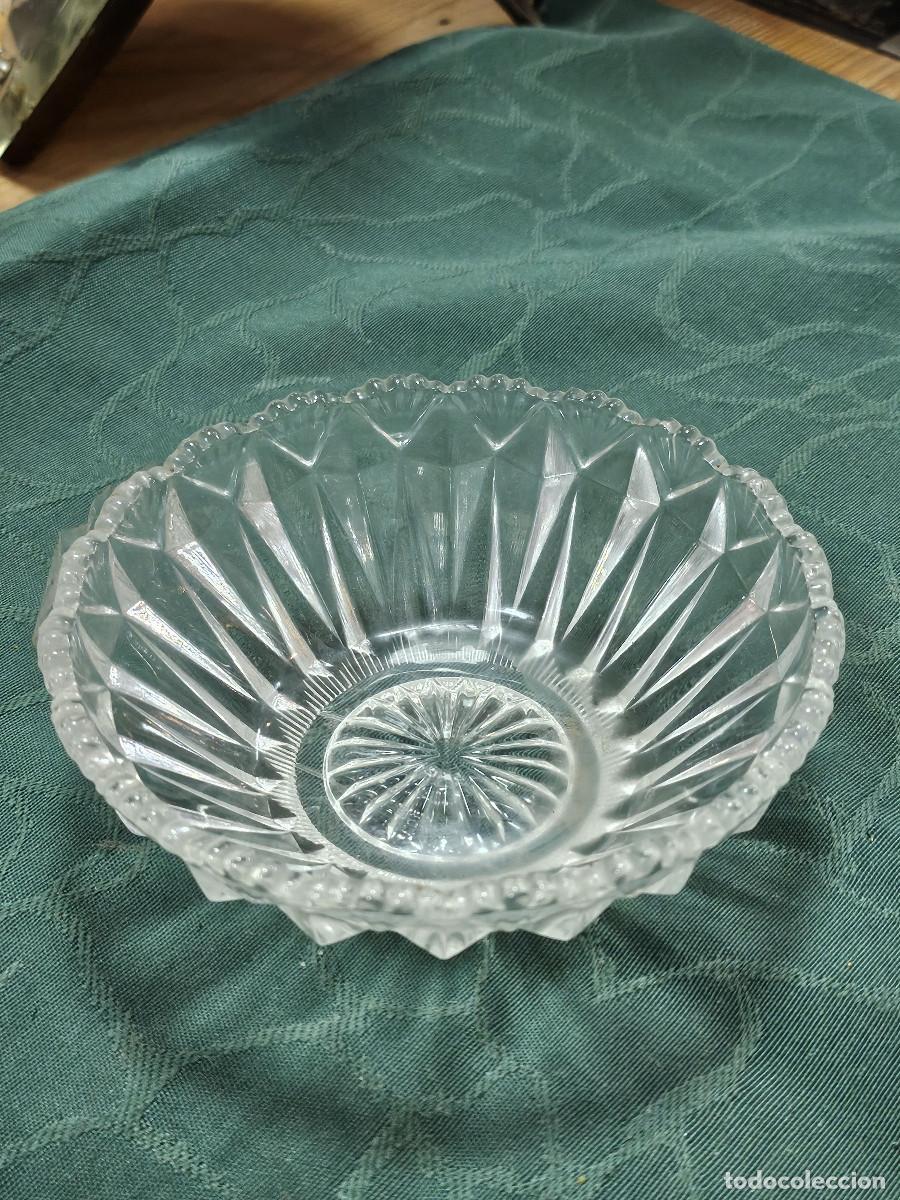 Vintage: cuenco de cristal antiguo - Foto 1