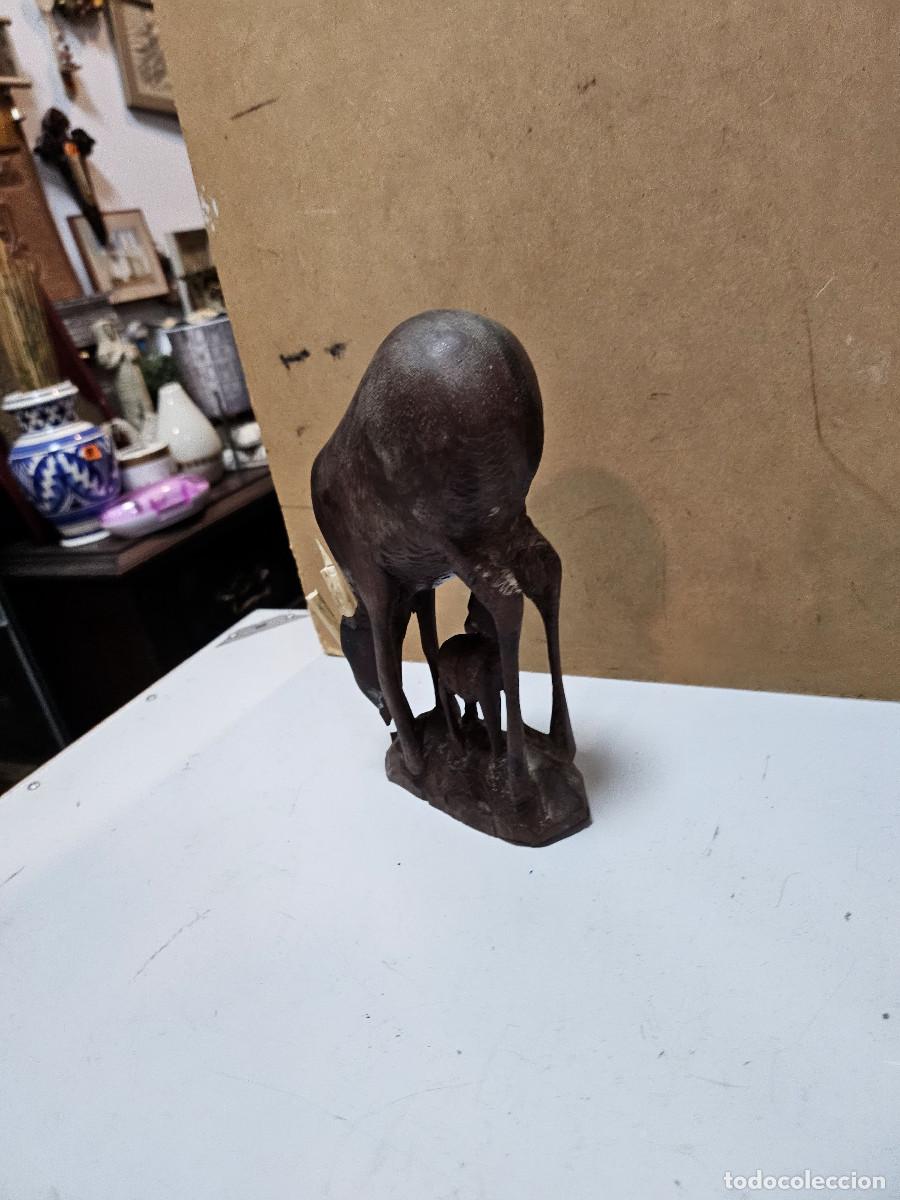 Vintage: figura africana de madera - Foto 4