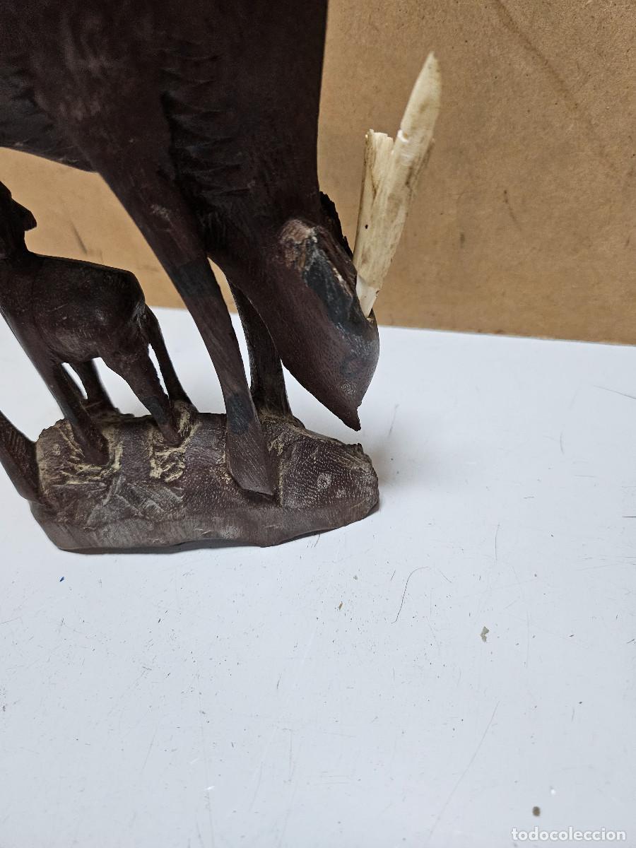 Vintage: figura africana de madera - Foto 7
