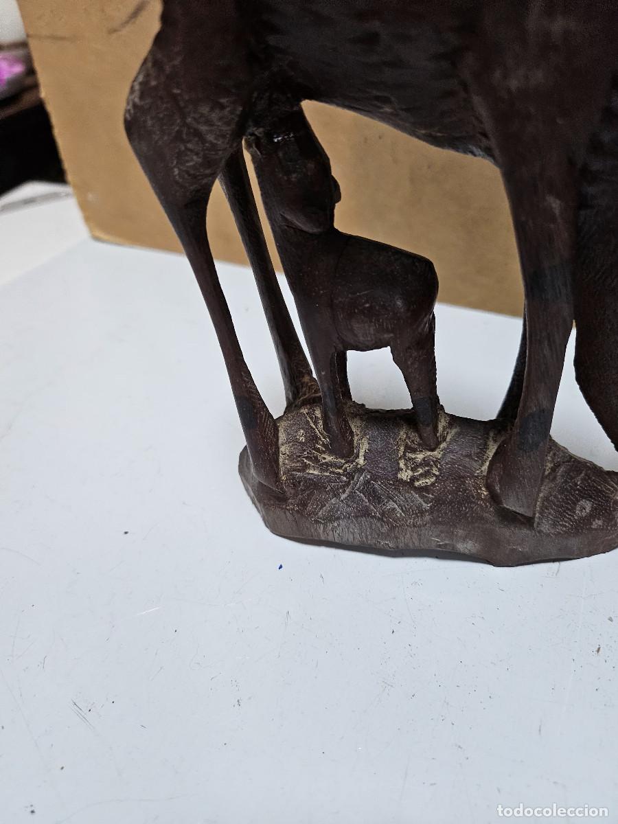 Vintage: figura africana de madera - Foto 8