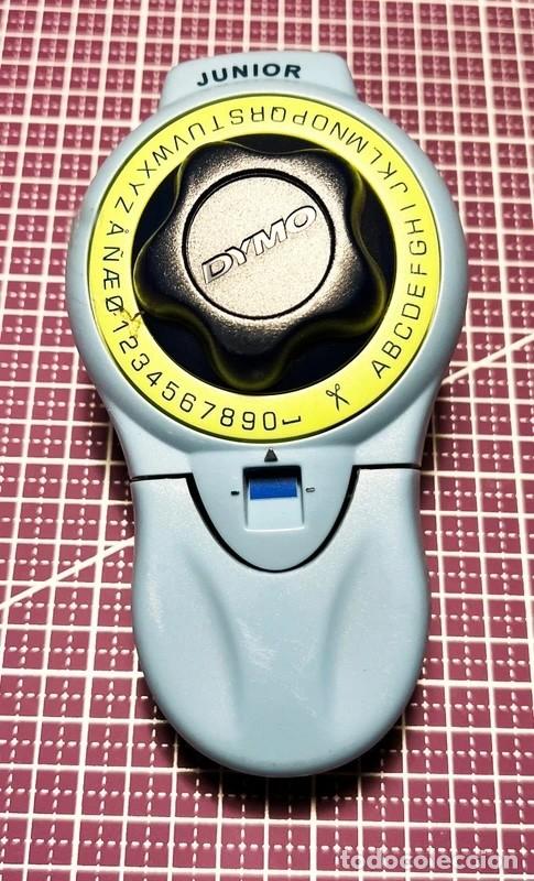 Vintage: Rotulador de Cintas Dymo Junior. Con dos cintas: Roja y Azul