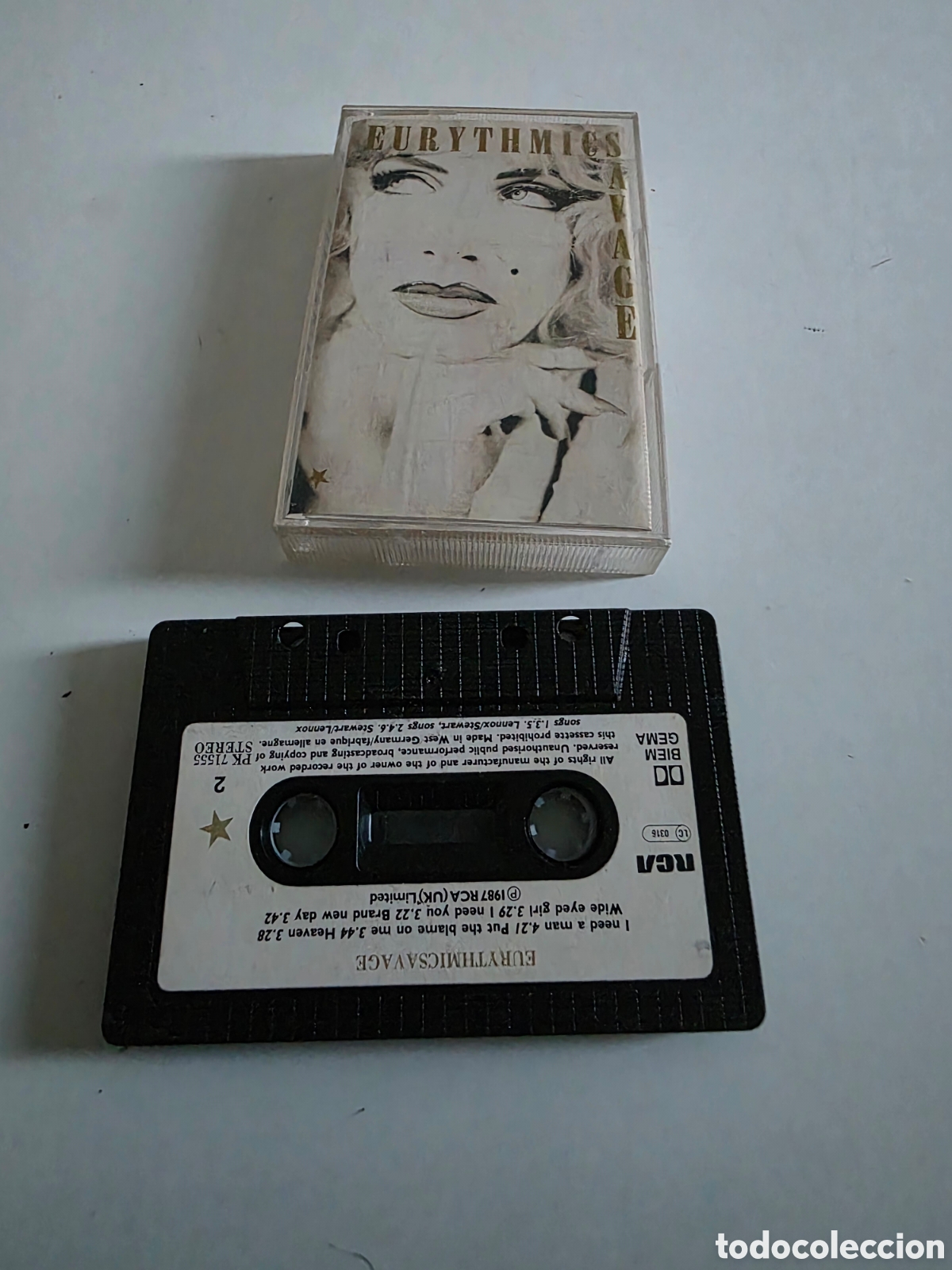 Vintage: Eurythmics &ndash; Savage Cassette 1987 RCA - Foto 3