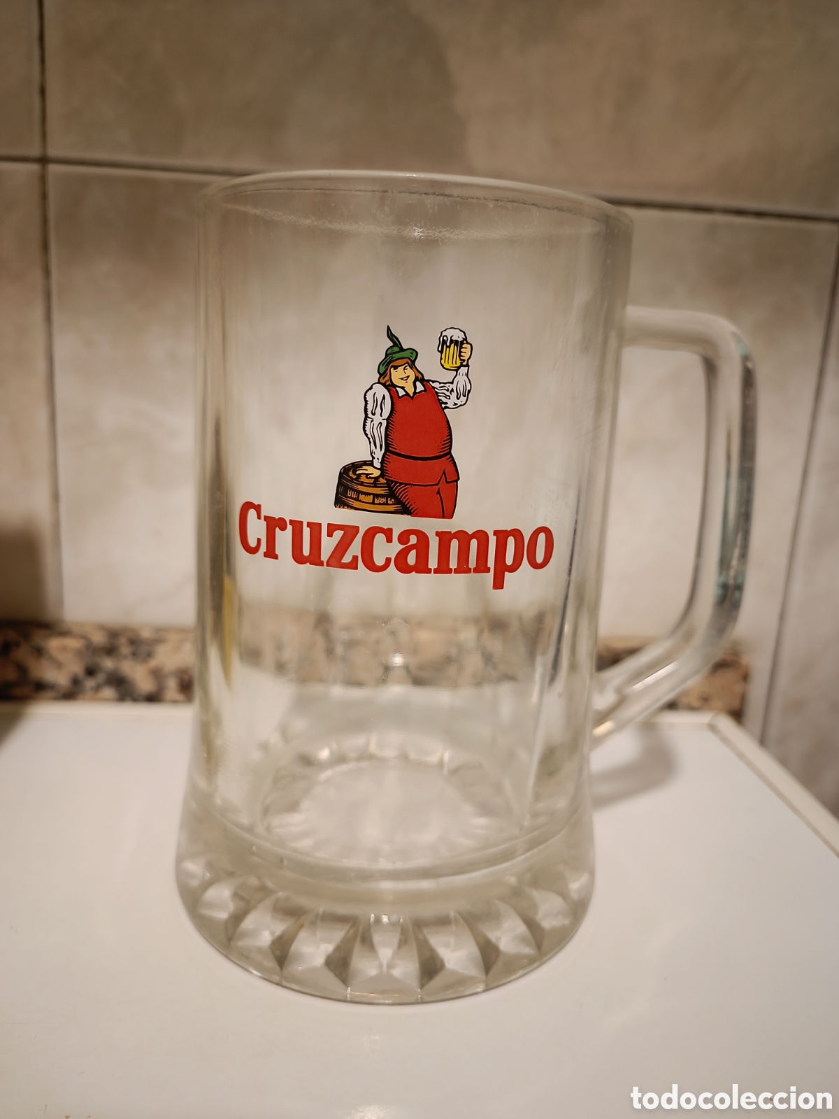 Vintage: Jarra de cerveza Cruzcampo - Foto 1