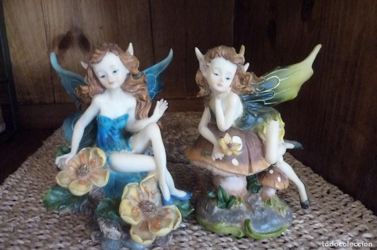 Vintage: Lote dos hadas de resina - Foto 1