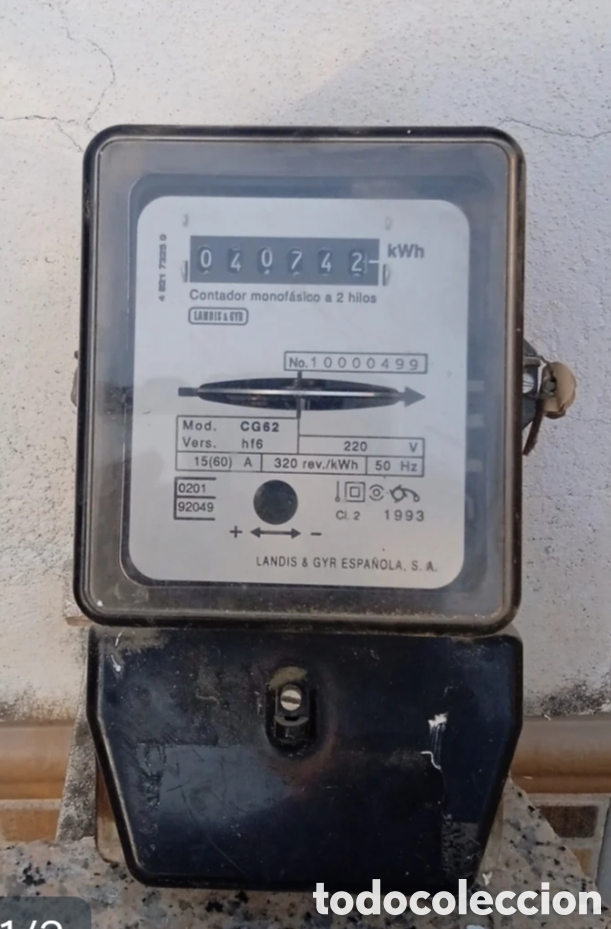 Vintage: Contador de Luz (vintage). - Foto 1