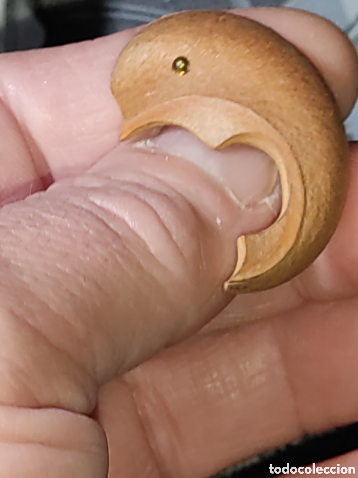 Vintage: Broche delf&iacute;n tallado en madera.VINTAGE - Foto 4