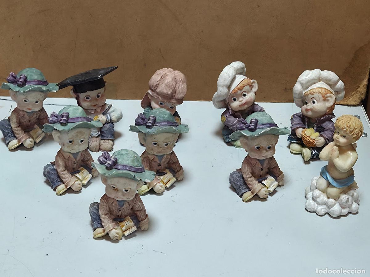 Vintage: 9 figurillas en acrilico decoracion - Foto 1