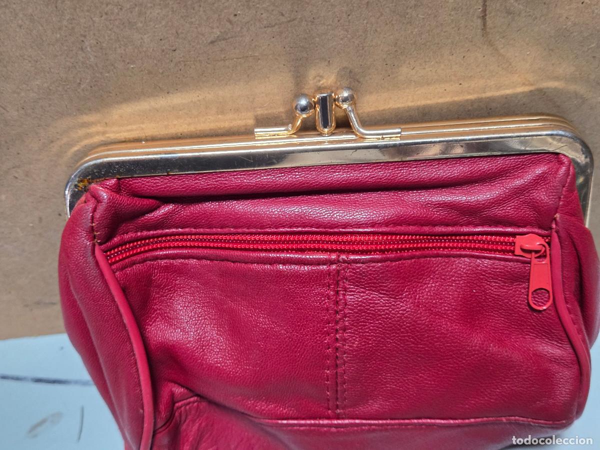 Vintage: monedero de piel antiguo - Foto 1