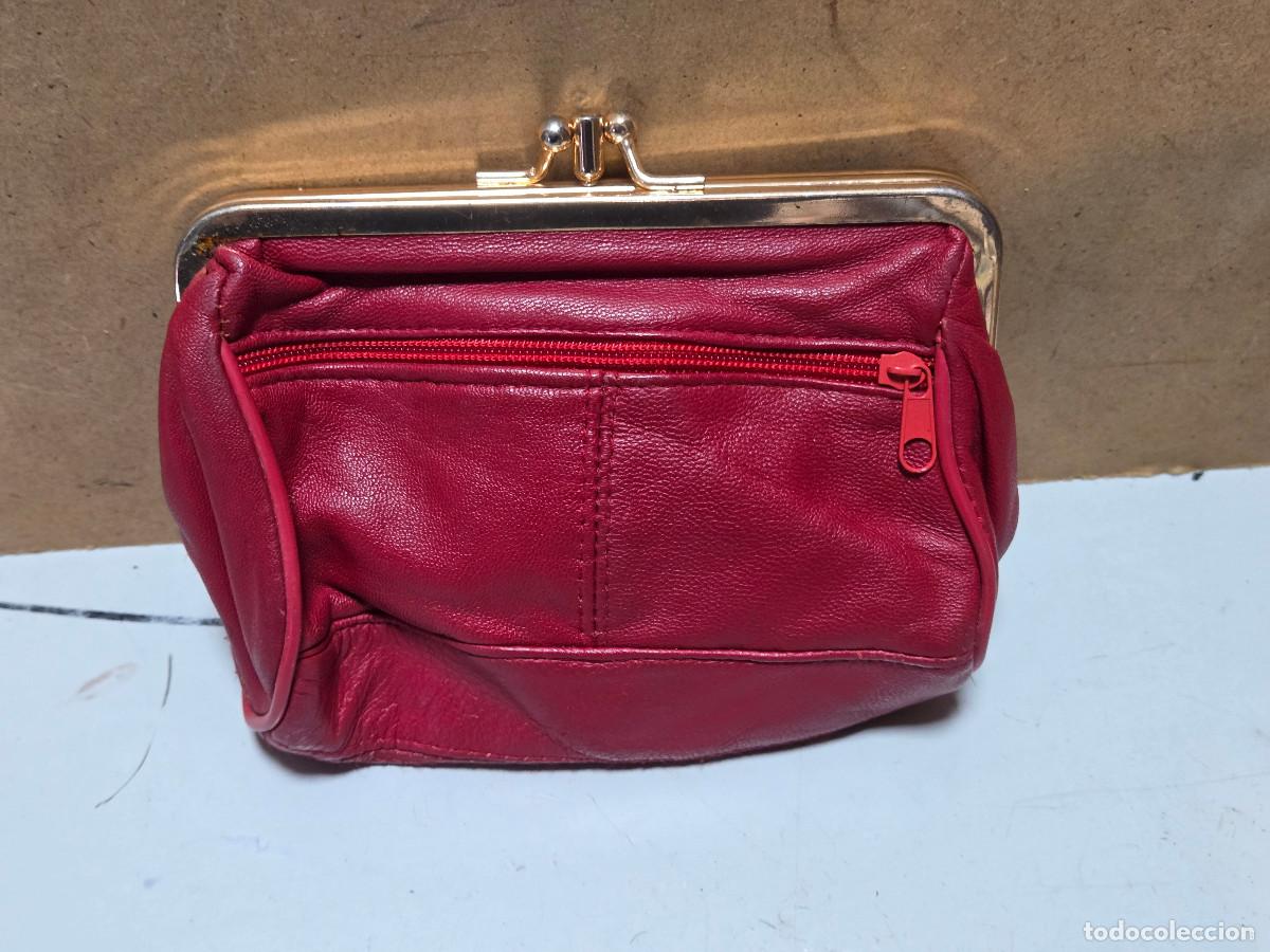 Vintage: monedero de piel antiguo - Foto 2