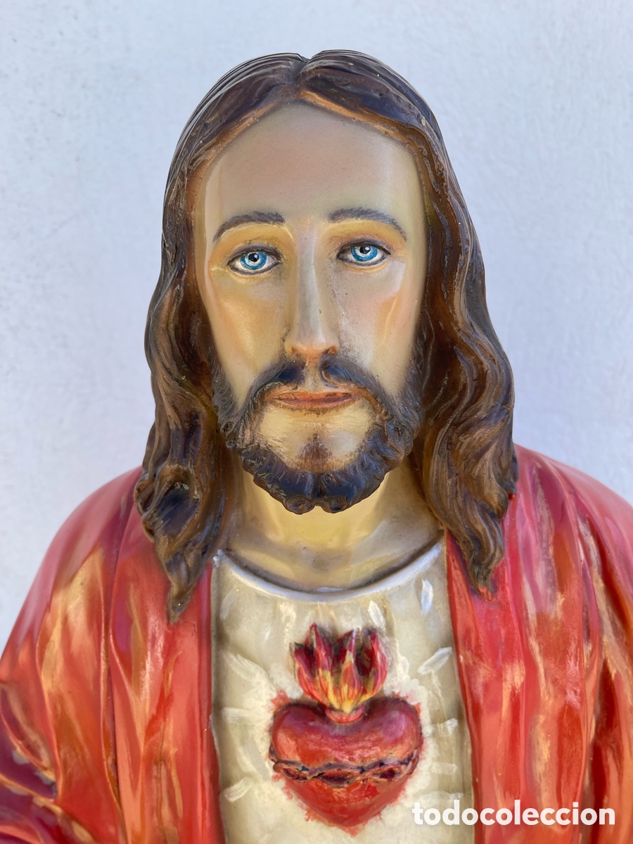 Vintage: Sagrado Corazon grande 120cms - Foto 2