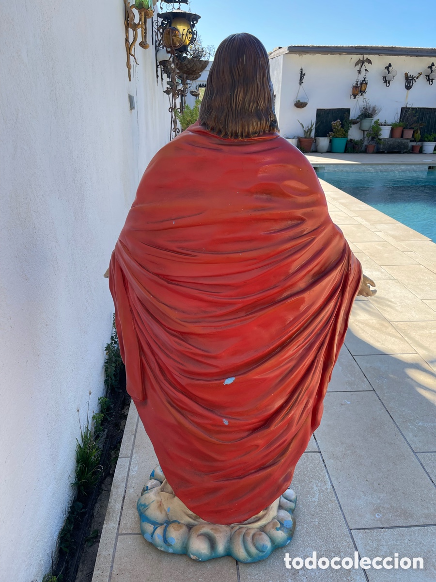Vintage: Sagrado Corazon grande 120cms - Foto 5