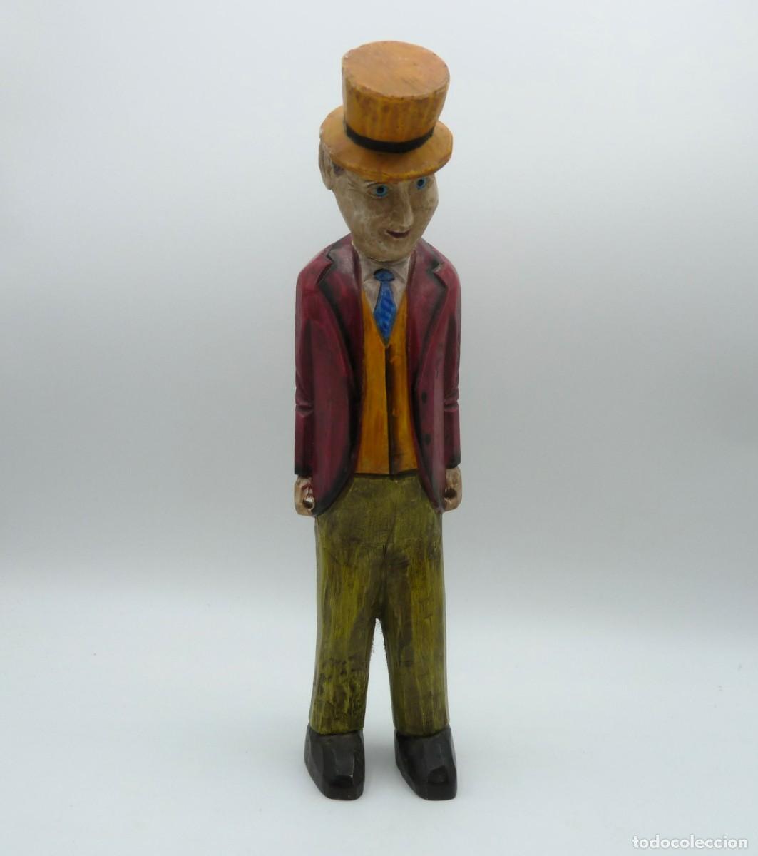 Vintage: Figura hombre con chistera - Foto 1