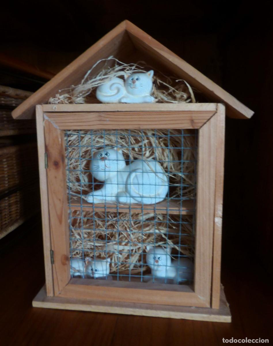 Vintage: Cuadro decoraci&oacute;n gatos - Foto 2