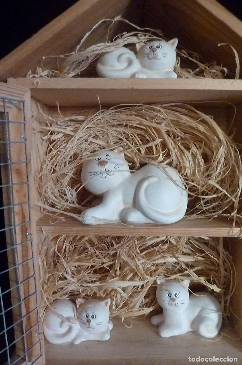 Vintage: Cuadro decoraci&oacute;n gatos - Foto 5