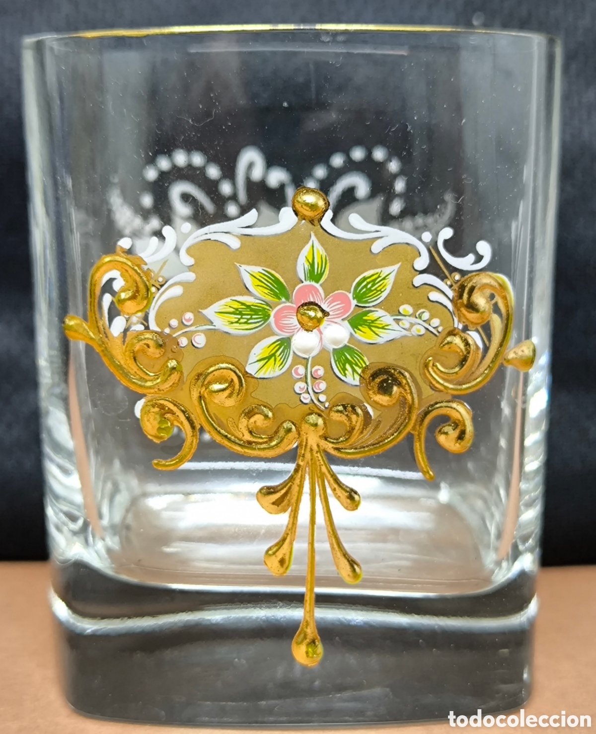 Vintage: CRISTAL DE MURANO, BOTELLA Y 6 VASOS - Foto 3