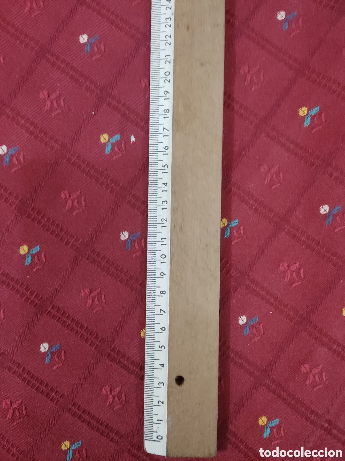 Vintage: Antigua regla de madera 50 cm - Foto 2
