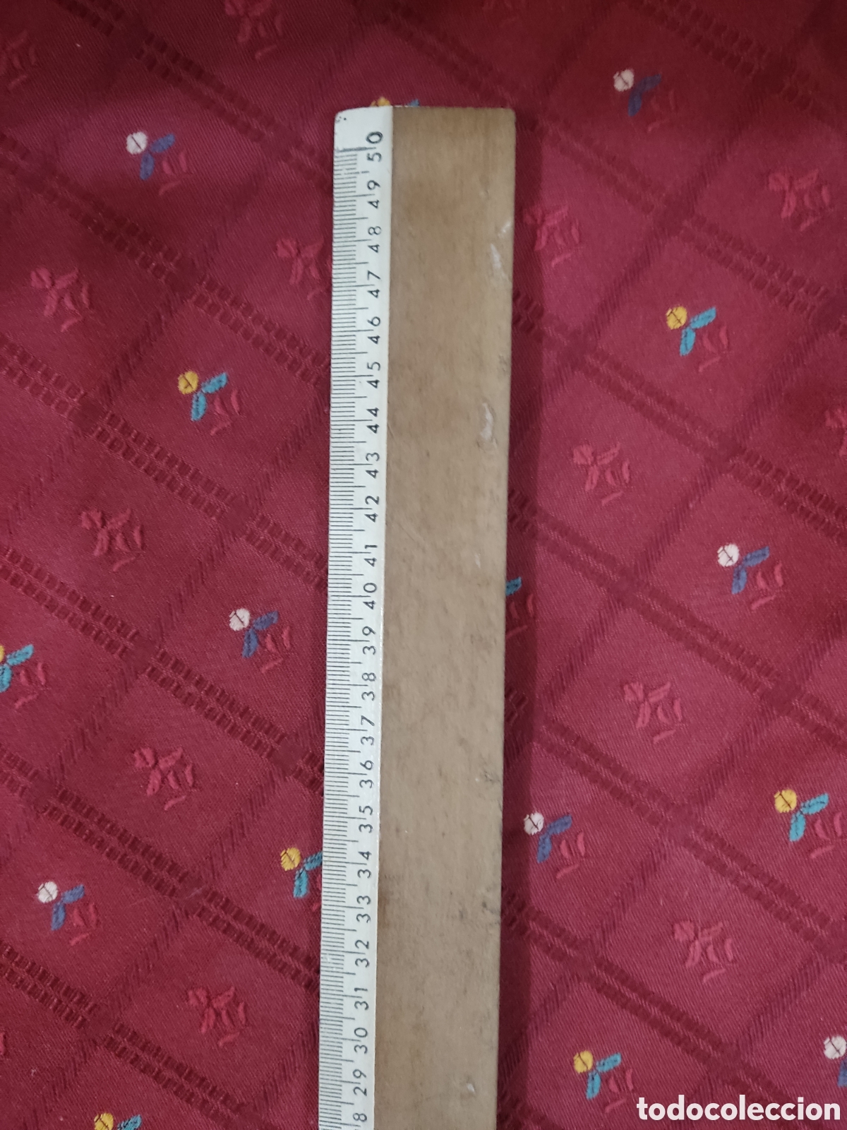 Vintage: Antigua regla de madera 50 cm - Foto 4