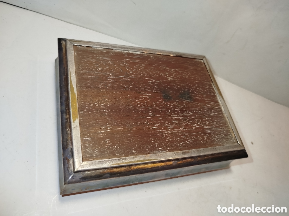 Vintage: Caja de madera y metal - Foto 5