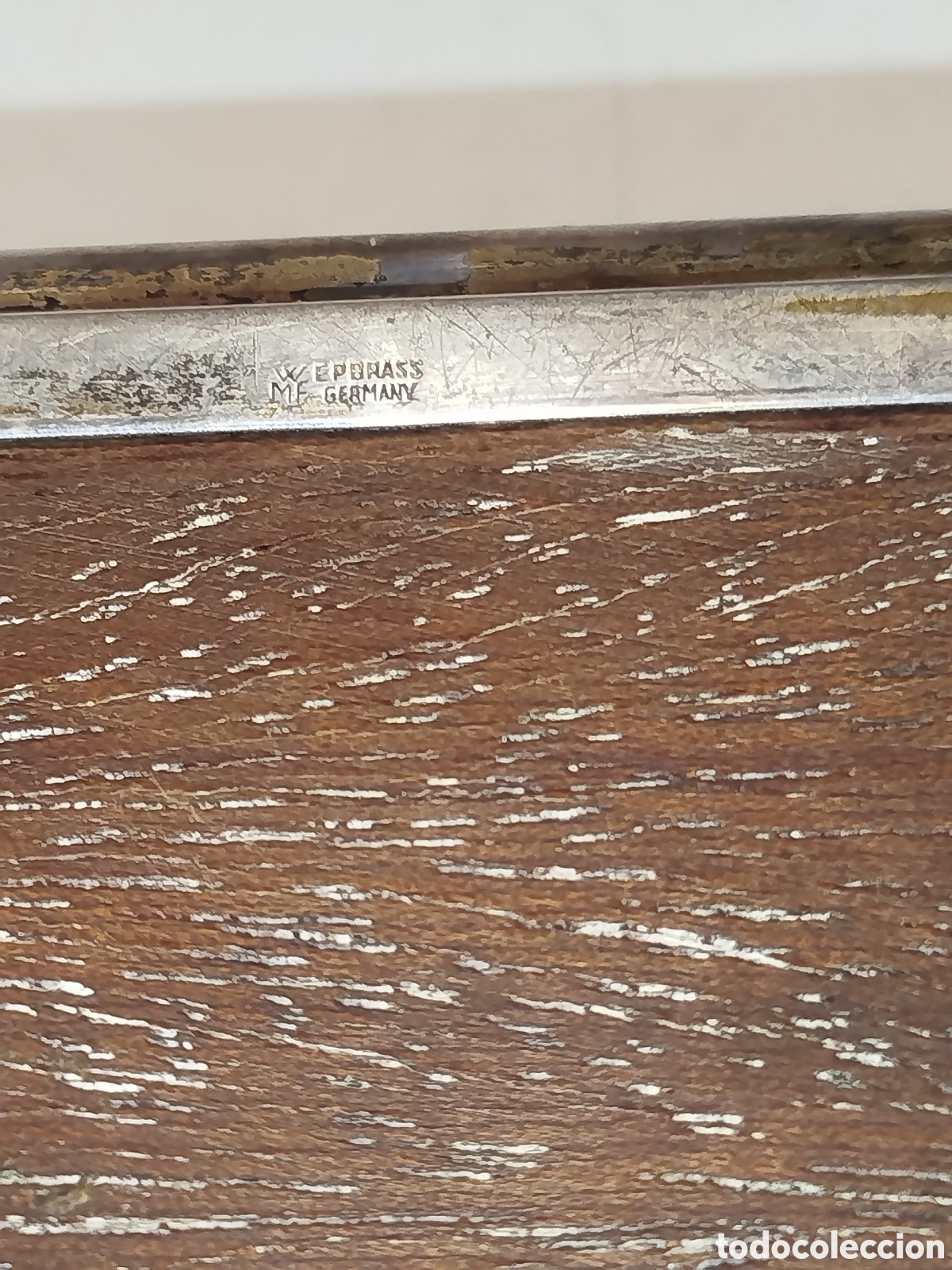 Vintage: Caja de madera y metal - Foto 6