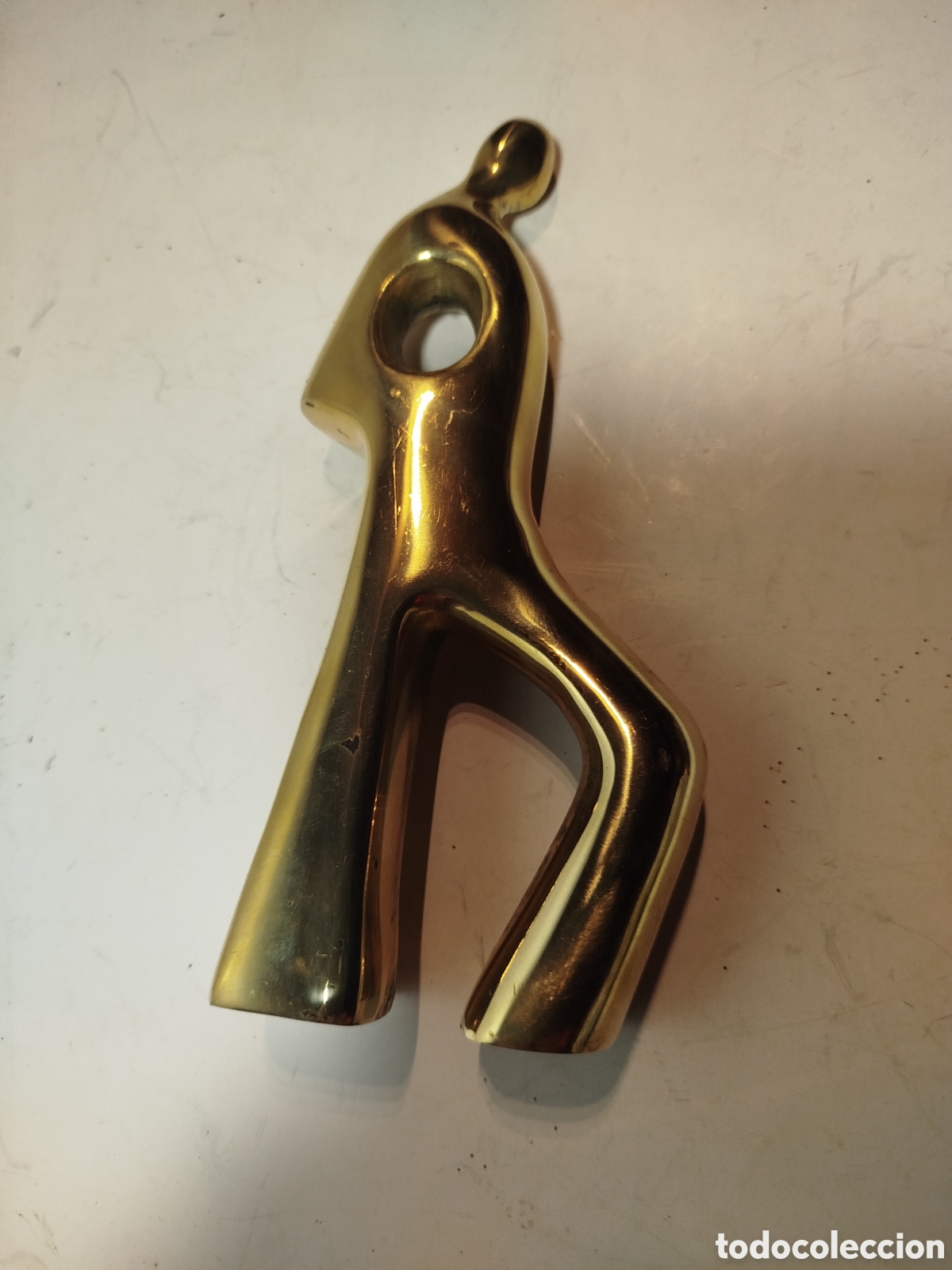 Vintage: Figura de bronce, lat&oacute;n maciza - Foto 2