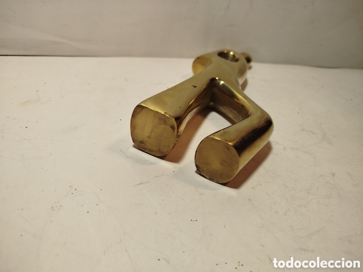 Vintage: Figura de bronce, lat&oacute;n maciza - Foto 3