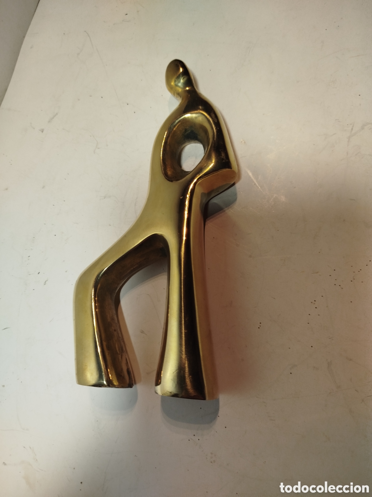 Vintage: Figura de bronce, lat&oacute;n maciza - Foto 1