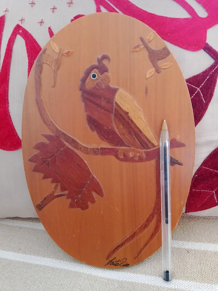 Vintage: Panel de madera loro hecho en Costa Rica - Foto 2