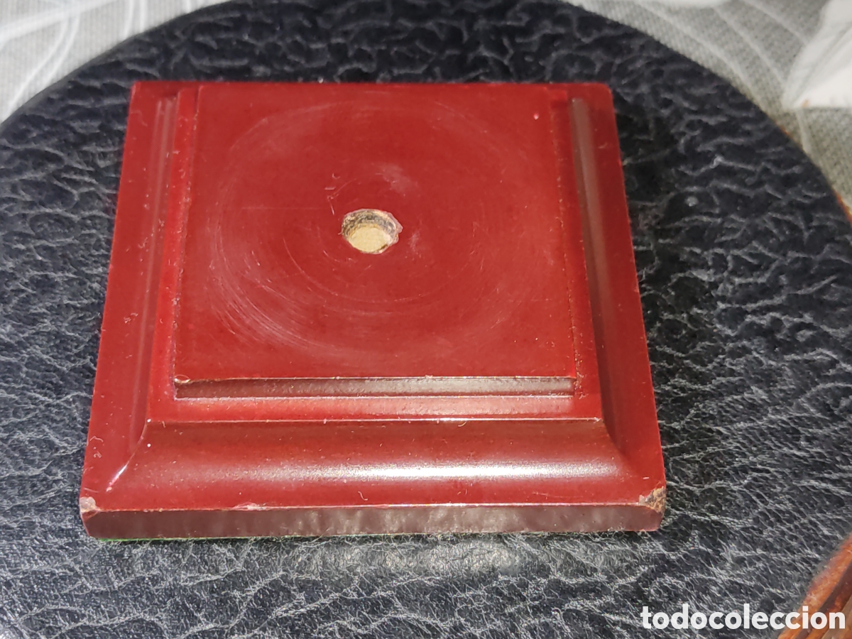 Vintage: Peana de madera 7.5cm x 7.5cm.Vintage. - Foto 2