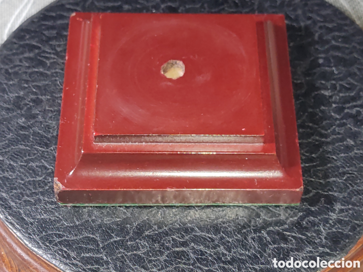 Vintage: Peana de madera 7.5cm x 7.5cm.Vintage. - Foto 1
