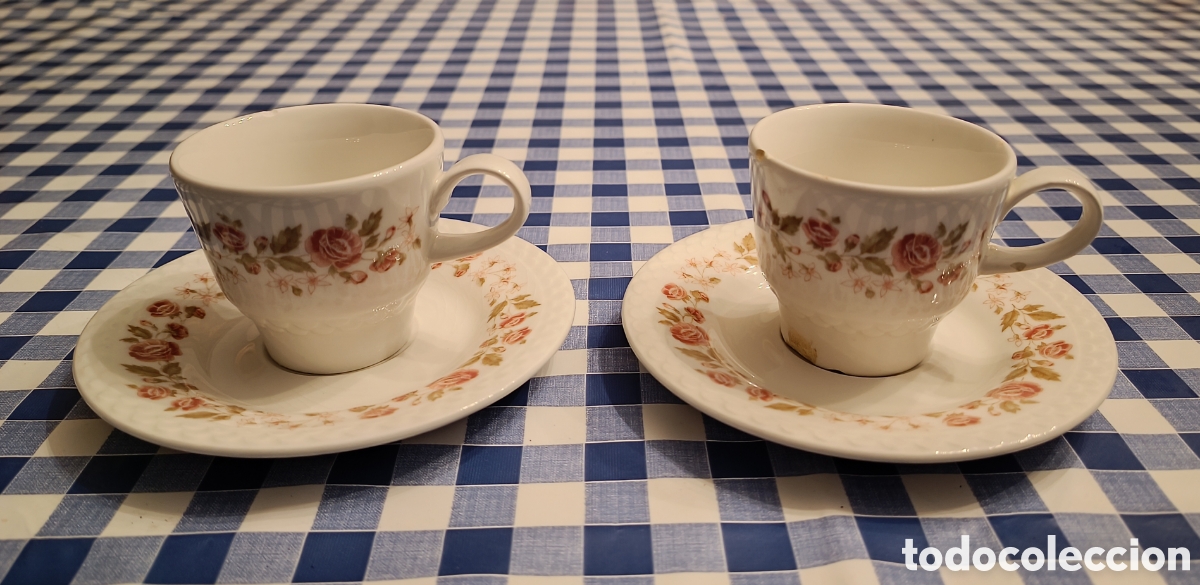 Vintage: Dos platos y dos tazas vintage - Foto 1